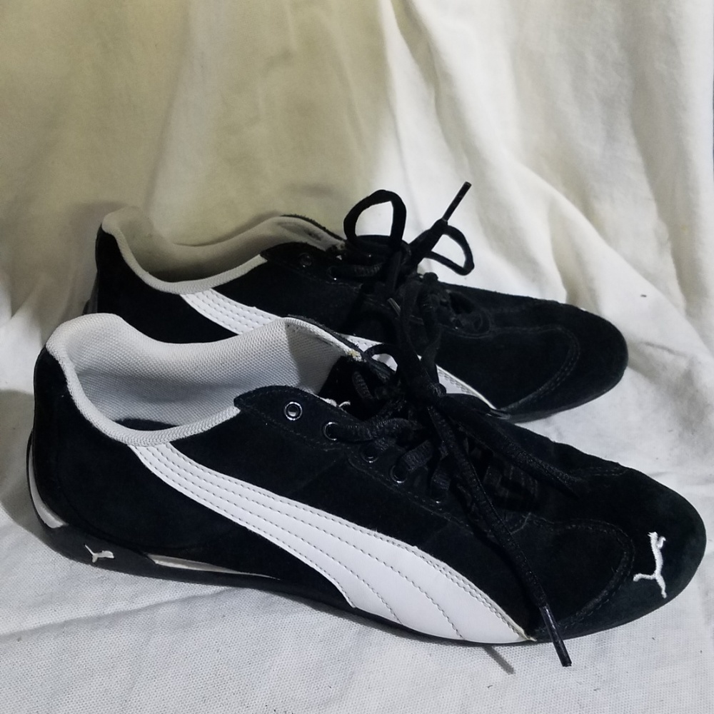 Puma Speed Cat Black&White Shoes Sz 8US 38 1/2EUR
